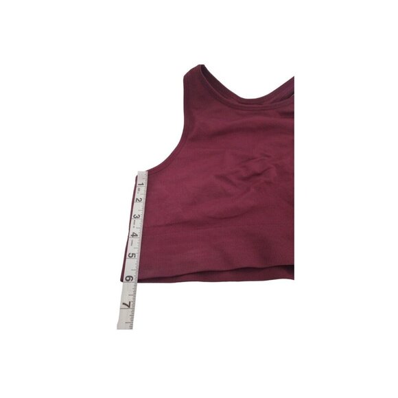 Knix Your High Neck Seamless Sports Bra Dark Cherry Size Large Pullover - Picture 7 of 7